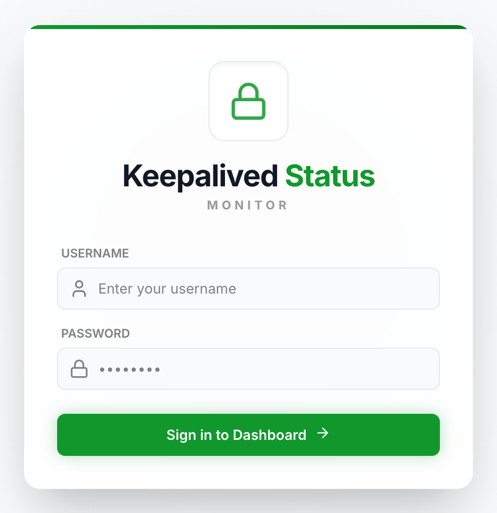 The sign-in form